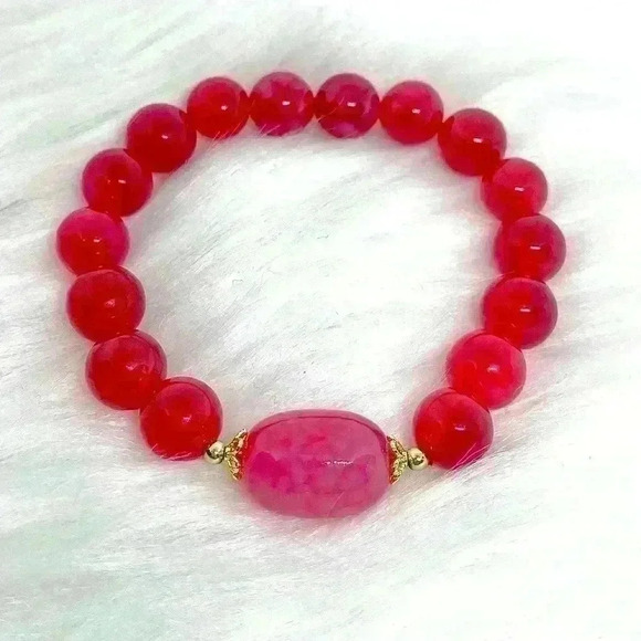 Rosie Rose Agate Bracelet - Picture 3 of 5